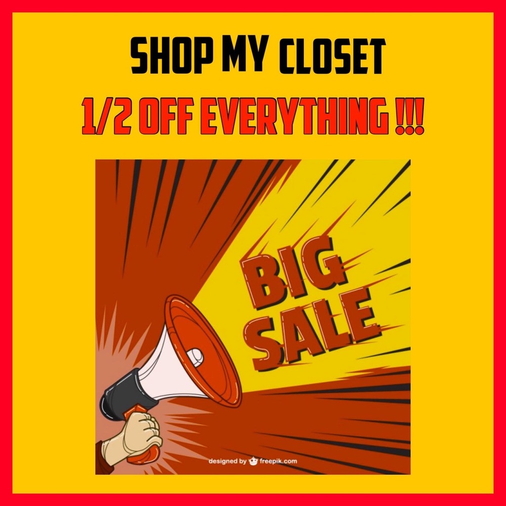 Big Sale! shop my closet for 50% off